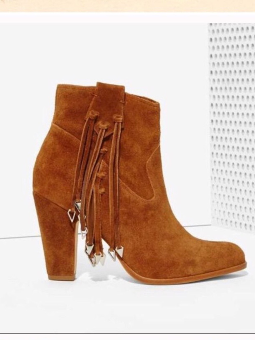 Kate Bosworth Matisse Free People Colab Emma All Leather Bootie Size 9 Tan Honey